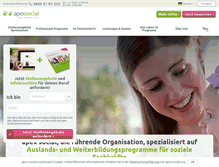 Tablet Screenshot of apex-social.org